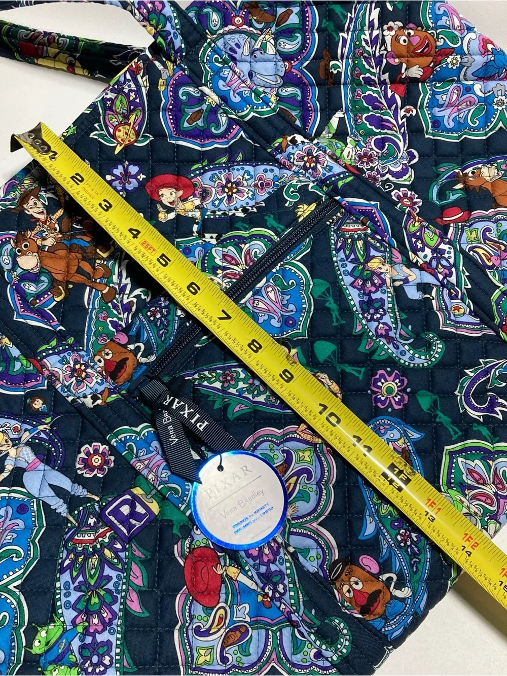 Vera Bradley Limited Edition Disney Pixar Toy Story Quilted Tote Bag Andy's Room